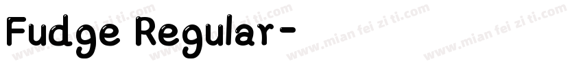 Fudge Regular字体转换